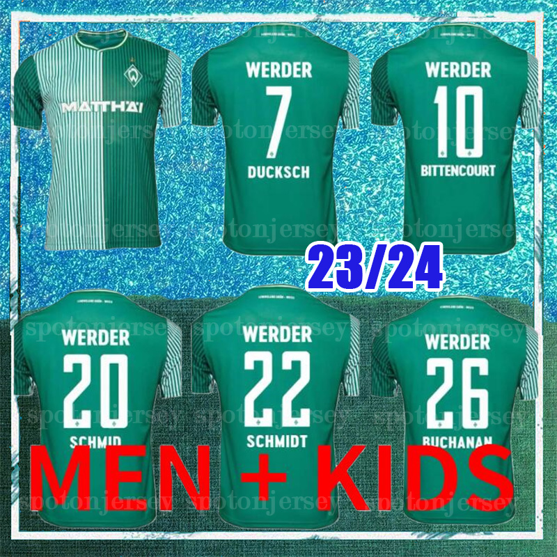 23/24 Werder Bremen home soccer jerseys away men kids kits 2023 2024 DUCKSCH BUCHANAN SCHMID SCHMIDT BITTENCOURT FULLKRUG KEITA WEISER MAN JERSEY FOOTBALL SHIRTS, Home kids
23/24 Werder Bremen home soccer jerseys away men kids kits 2023 2024 DUCKSCH BUCHANAN SCHMID SCHMIDT BITTENCOURT FULLKRUG KEITA WEISER MAN JERSEY FOOTBALL SHIRTS, Home kids