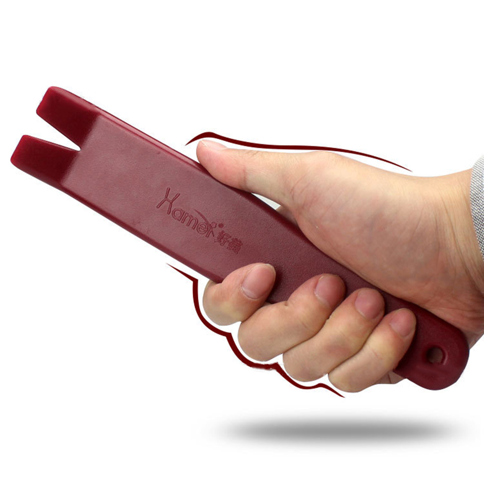 8-Piece Car Stereo Tools & Door Clip Remover Set, Anti-Scratch Plastic and Stainless Steel Pry Bar Kit for Professional Audio Installation & Auto Repa