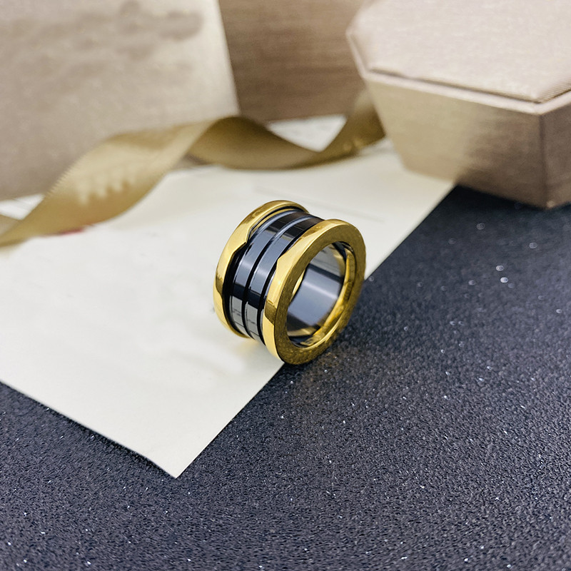 engagement ring fashion Ring moissanite jewelry men black white spring ceramic womens ring silver Rings Valentine's Day gift 5-12 size