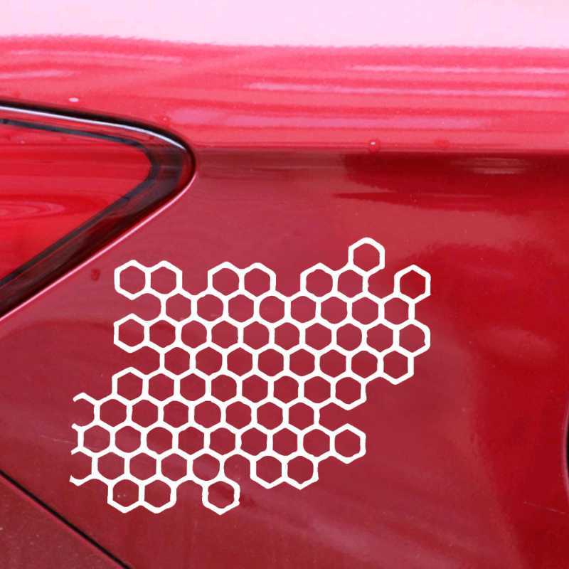 Honeycomb Styling Body Motorcycle Sticker Creative Car Motorbike Body Light Refit Decor Sticker Universal Motorcycle Accessories