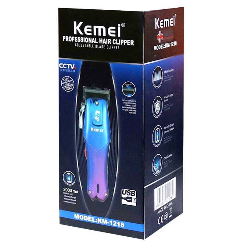 Hair Trimmer Original Kemei CordCordless Powerful Men Hair Clipper Rechargeable Electric Beard Hair Trimmer Adjustable Hair Cut Machine