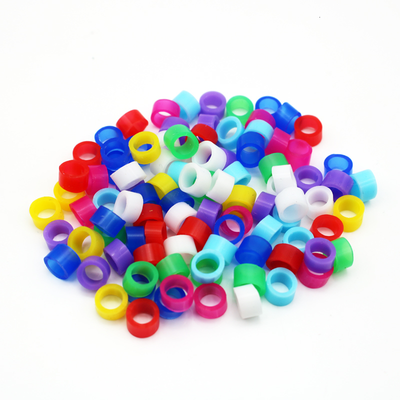 Other Bird Supplies 200 pcs Ring Leg Bands for Parrot Finch Canary Gouldian diameter m 4mm 5mm foot Color random delivery 230711