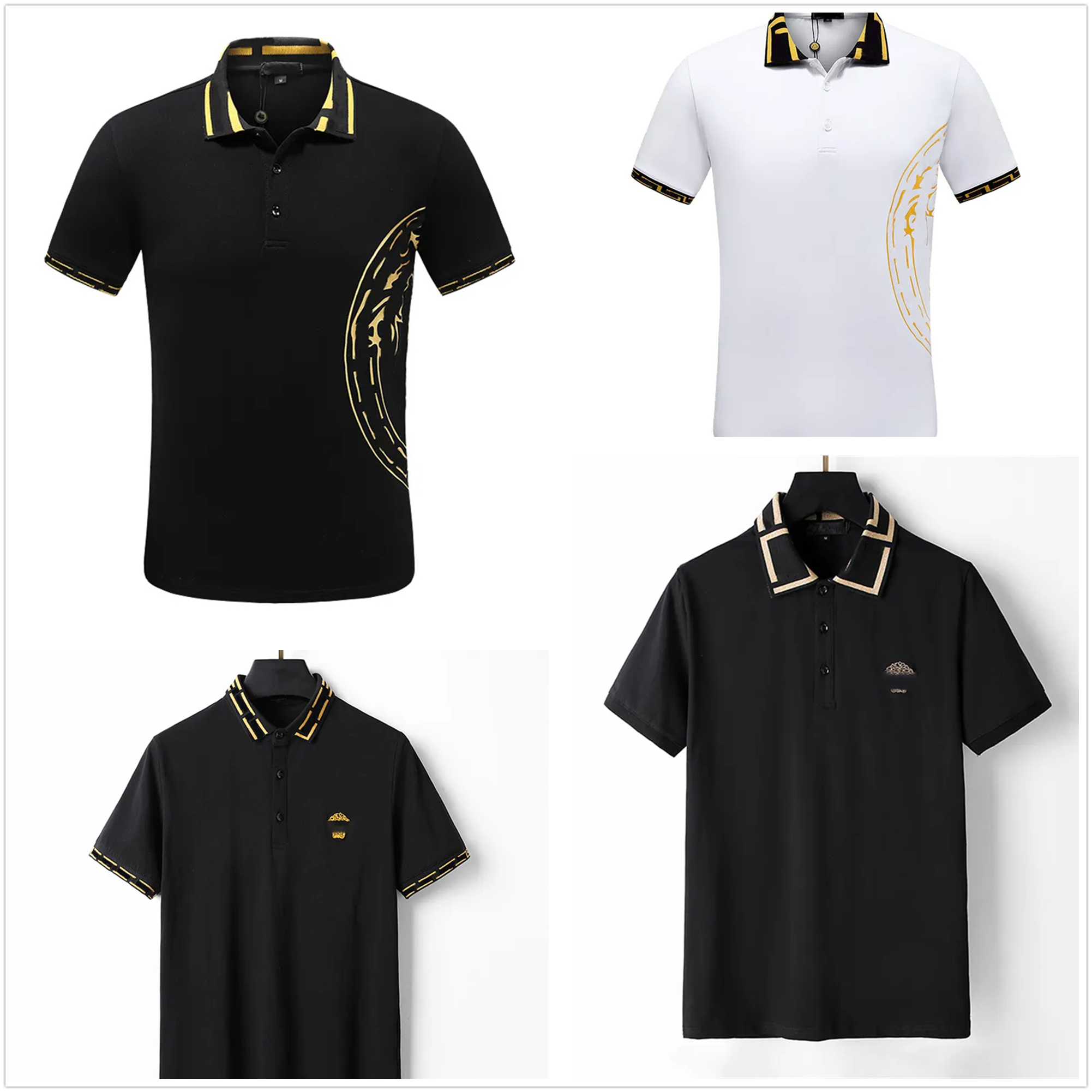 Fashion Designer Mens Polos Shirt T-shirt Summer Casual Embroidered Pattern Pure Cotton High SreetBusiness Fashion black and white Collar Shirts M-3XL
Fashion Designer Mens Polos Shirt T-shirt Summer Casual Embroidered Pattern Pure Cotton High SreetBusiness Fashion black and white Collar Shirts M-3XL