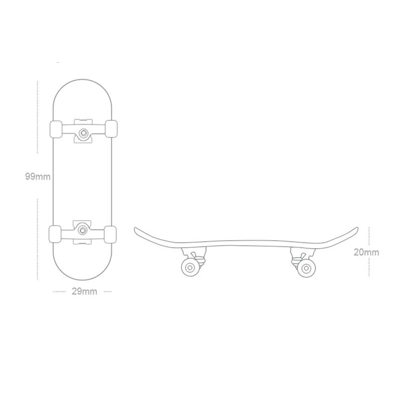 Novelty Games 1pcs Finger SkateBoard Wooden Fingerboard Toy Professional Stents Fingers Skate Set Novelty Children Christmas Toy Gift 230712 - view 7