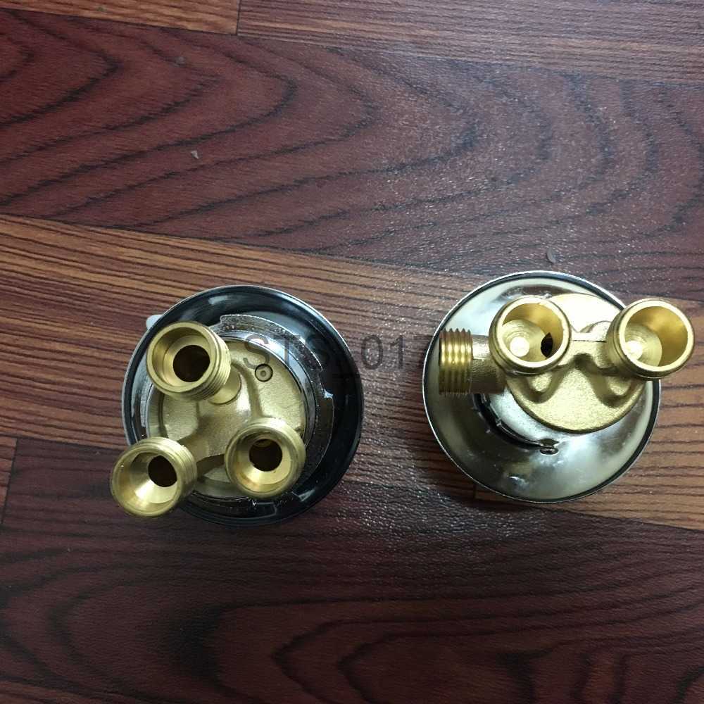 Kitchen Faucets MTTUZK Solid Brass Bathtub Hot and Cold Mixing Faucet Split Mixer 1 in 2 out Switch Bathtub Tap Bathroom Shower Faucet x0712