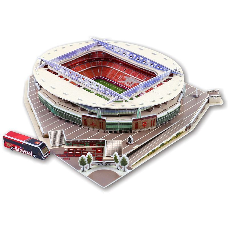 3D Puzzles DIY 3D Puzzle Jigsaw World Football Stadium Soccer Playground Assembled Building 230711