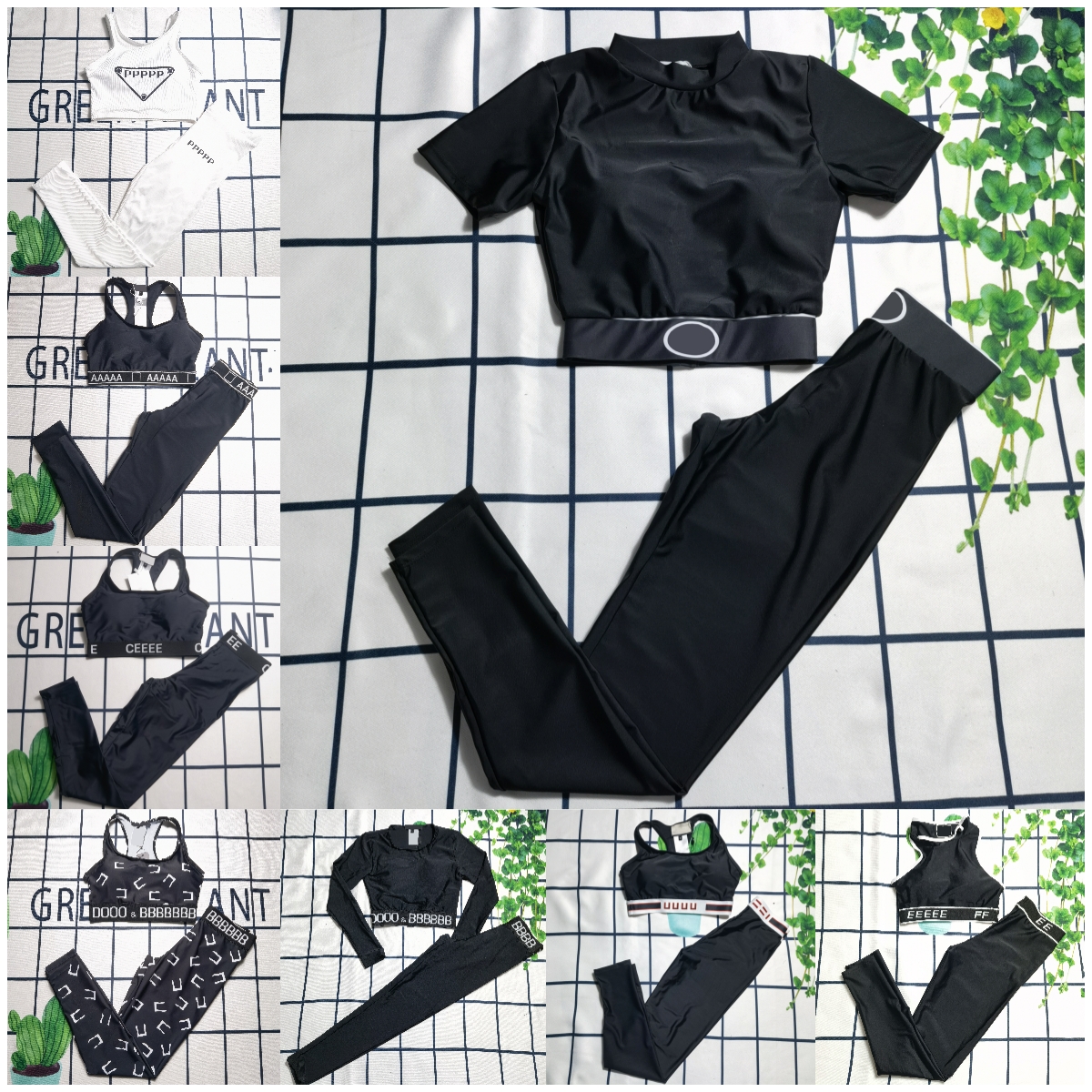 Designer Yoga Clothes Womens Sportswear Letter Print Swimwear Fitness Pants Outdoor Summer Swimsuit Set Much Styles
