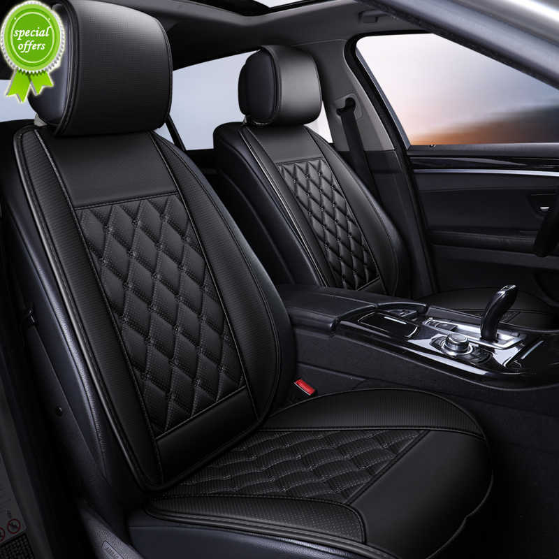 New Leather Car Seat Cover Protector Mat Universal Front/Rear with Backret Waterproof Van Auto Seat Covers Cushion Protector Pad New