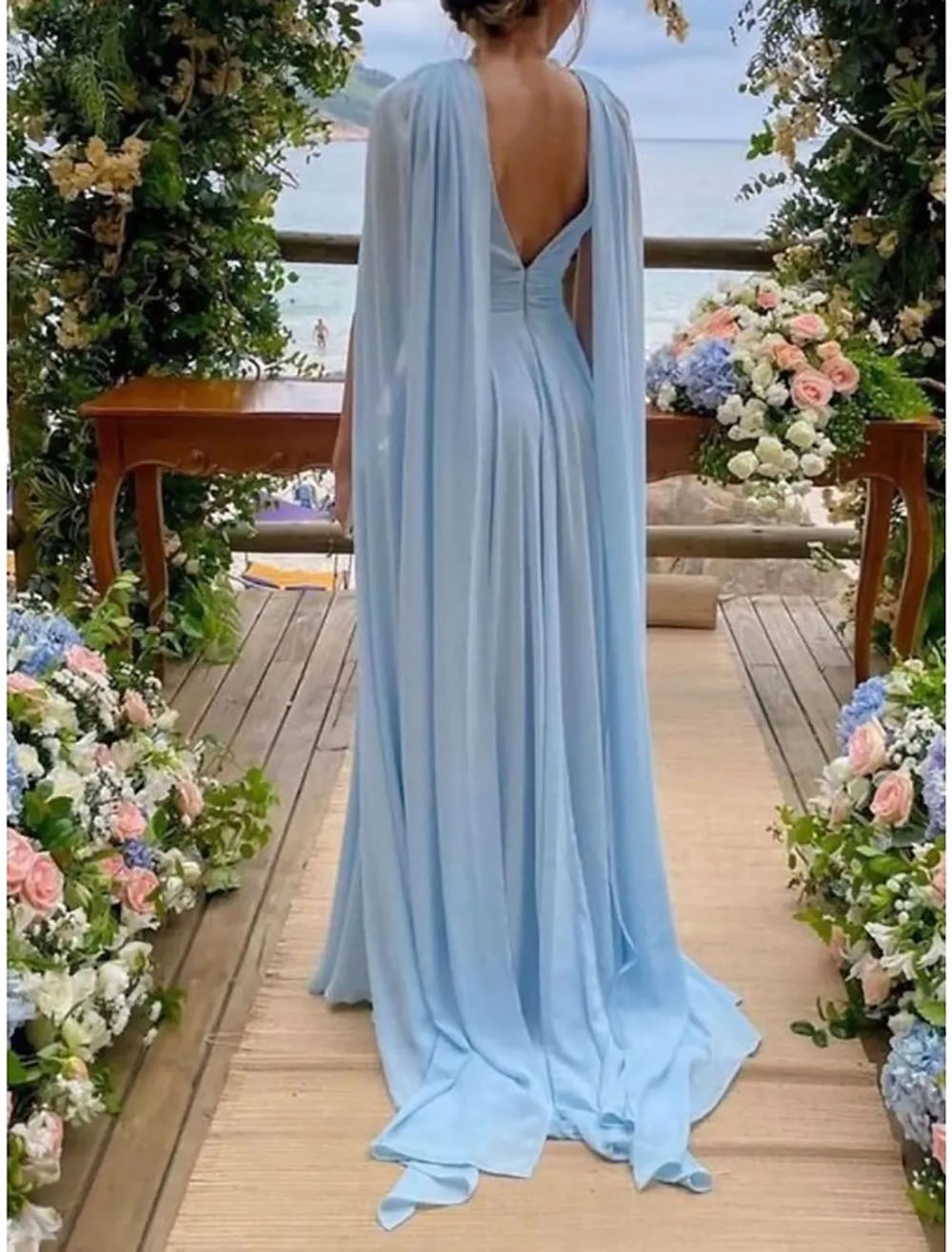 Mother's Dresses New Mother Of the Bride Dress A Line Formal V-Neck Floor-Length Chiffon Plus Size Pleat Sleeveless Custom Gown