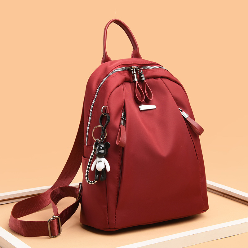 Evening Bags Large Capacity Simple Style Casual Mochila Travel Women Antitheft Backpack Waterproof Fabric Female Shoulder Bag 230711