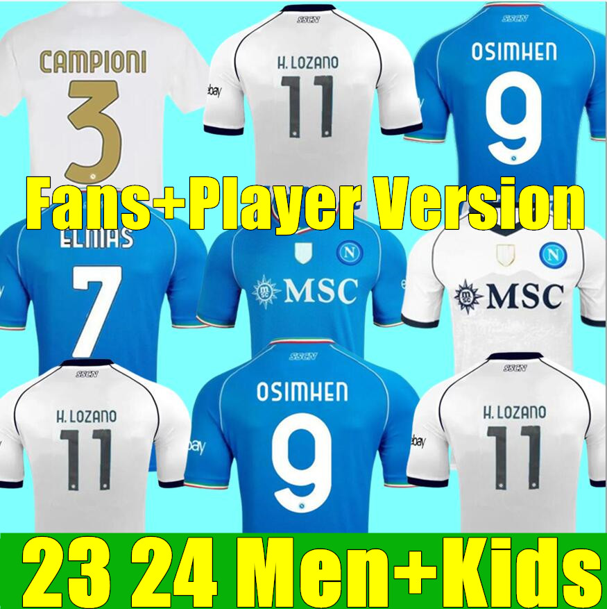 23 24 Napoli Soccer Jerseys Maglia Naples 2023 2024 Kids Kit men Football Shirt H.LOZANO KVARATSKHELIA SIMEONE SSC Napoli Maillots de foot MARADONA OSIMHEN ELMAS home, Away adult 3-star champion
23 24 Napoli Soccer Jerseys Maglia Naples 2023 2024 Kids Kit men Football Shirt H.LOZANO KVARATSKHELIA SIMEONE SSC Napoli Maillots de foot MARADONA OSIMHEN ELMAS home, Away adult 3-star champion