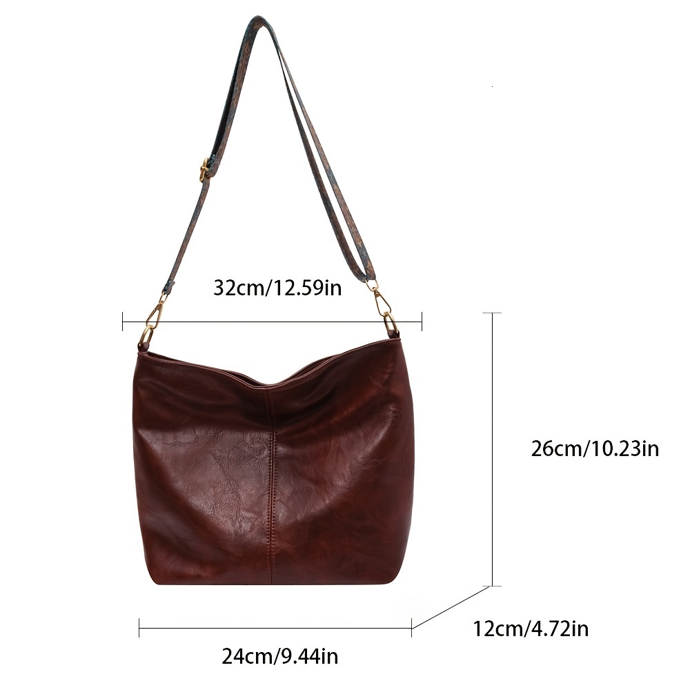 Evening Bags IKE MARTI Women Vintage Crossbody Bag Geometric Strap Hobo 2023 Large Capacity Shoulder for Work School Handbag 230711