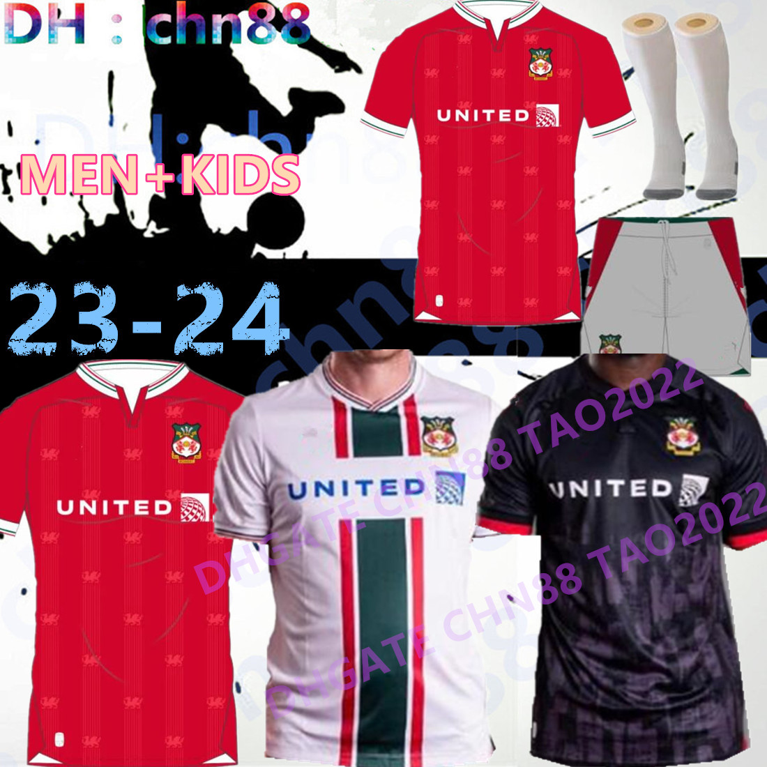 23 24 Wrexham soccer jerseys 2023 2024 S. Boden F. Takyi P. Rutherford S. Wedgbury Daniel Allsopp football shirt MEN KIDS kits socks full set DAVIES YOUNG MULLIN CANNON, 23-24 home
23 24 Wrexham soccer jerseys 2023 2024 S. Boden F. Takyi P. Rutherford S. Wedgbury Daniel Allsopp football shirt MEN KIDS kits socks full set DAVIES YOUNG MULLIN CANNON, 23-24 home