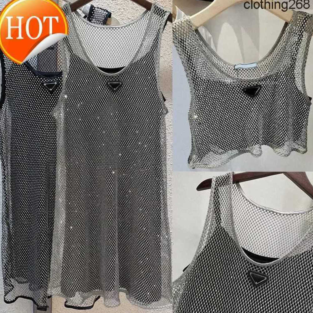 Sleeveless Womens Dress Hollowed Black Satin Sling Dress Rhinestone Shiny Hollow Vest Dresses 2pcs Set Denim Bra Tops Size S-L32