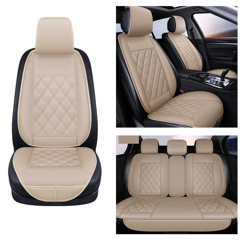 New Leather Car Seat Cover Protector Mat Universal Front/Rear with Backret Waterproof Van Auto Seat Covers Cushion Protector Pad New