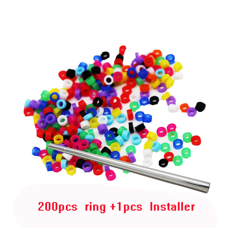 Other Bird Supplies 200 pcs Ring Leg Bands for Parrot Finch Canary Gouldian diameter m 4mm 5mm foot Color random delivery 230711