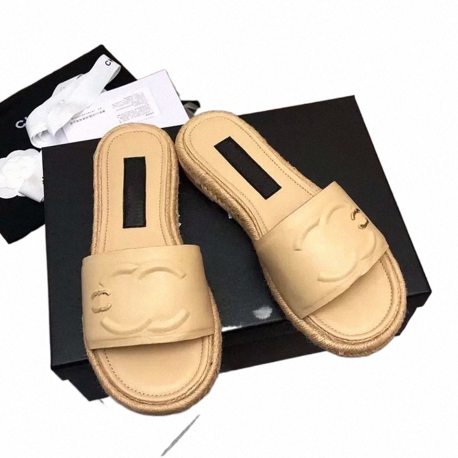 2023 New Straw Fisherman Slippers Designer Channel Slides Ladies Holiday Slippers Classic Flat Bottom Slippers Casual Sandals Fashion Ladies Beach San K4Bv#, #1
2023 New Straw Fisherman Slippers Designer Channel Slides Ladies Holiday Slippers Classic Flat Bottom Slippers Casual Sandals Fashion Ladies Beach San K4Bv#, #1