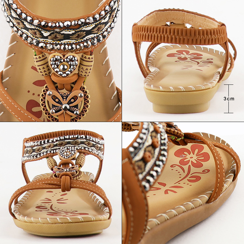 Sandal Summer Wedges Shoes Ladies Butterfly knot Slides Sandalias Mujer Bohemia Elastic Band Sandal 230711