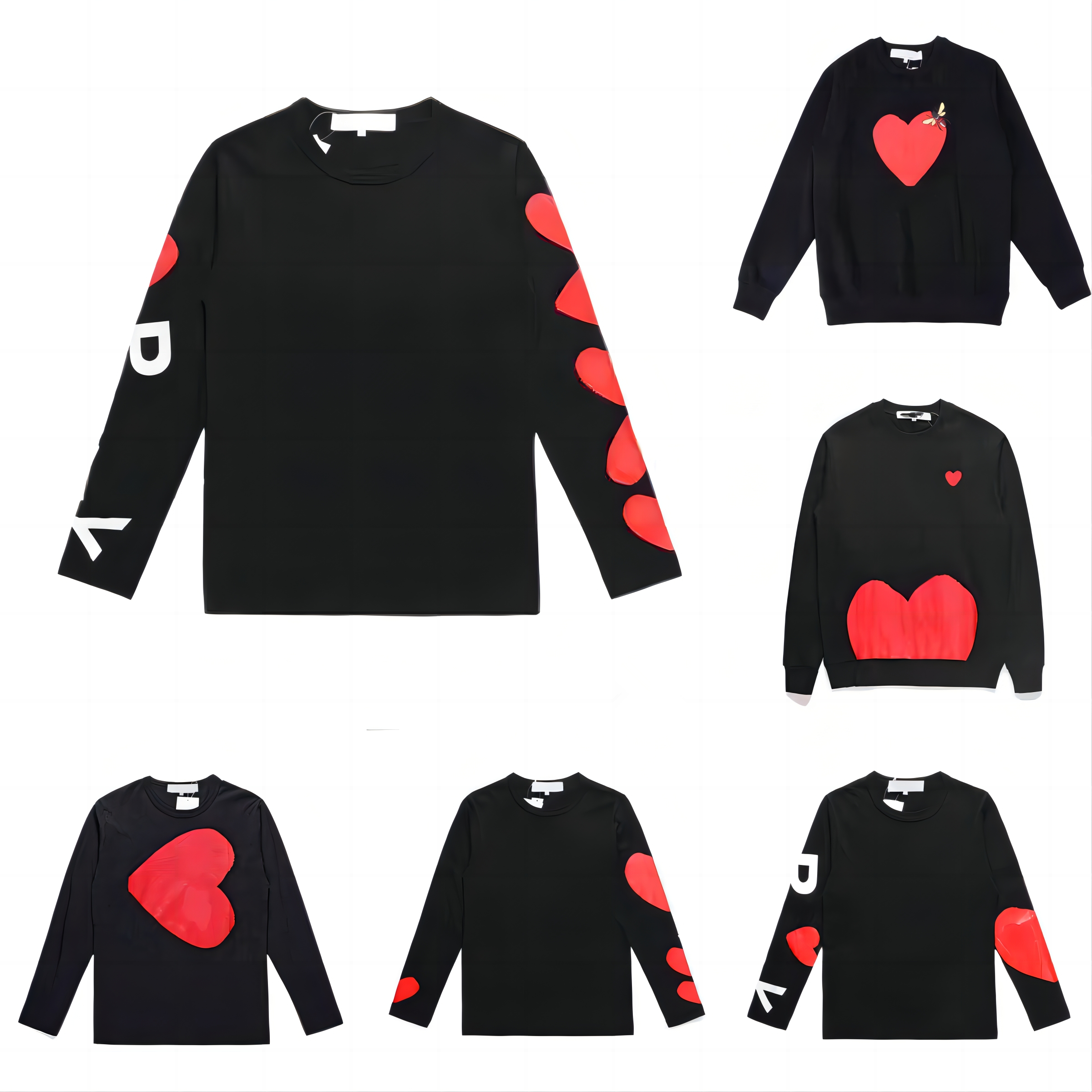 Men' hooded Sweatshirt 22s designer Play Commerce jumper Des Garcons letter embroidery long sleeve pullover women' red heart loose sweater casual fashion clothing, 13
Men' hooded Sweatshirt 22s designer Play Commerce jumper Des Garcons letter embroidery long sleeve pullover women' red heart loose sweater casual fashion clothing, 13