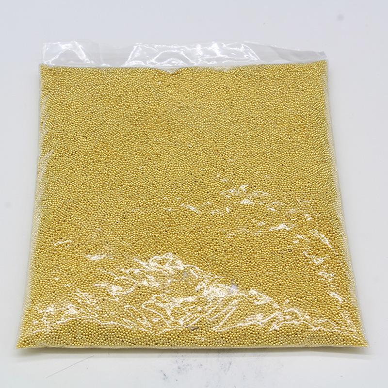 Nail Art Decorations 500G 04MM to 10MM Gold Silver Micro 3D Metal Caviar Beads Manicure Nails Accessoires Diy Supplies Tool 230712