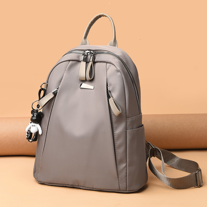Evening Bags Large Capacity Simple Style Casual Mochila Travel Women Antitheft Backpack Waterproof Fabric Female Shoulder Bag 230711