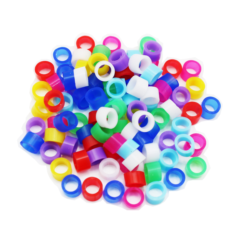 Other Bird Supplies 200 pcs Ring Leg Bands for Parrot Finch Canary Gouldian diameter m 4mm 5mm foot Color random delivery 230711