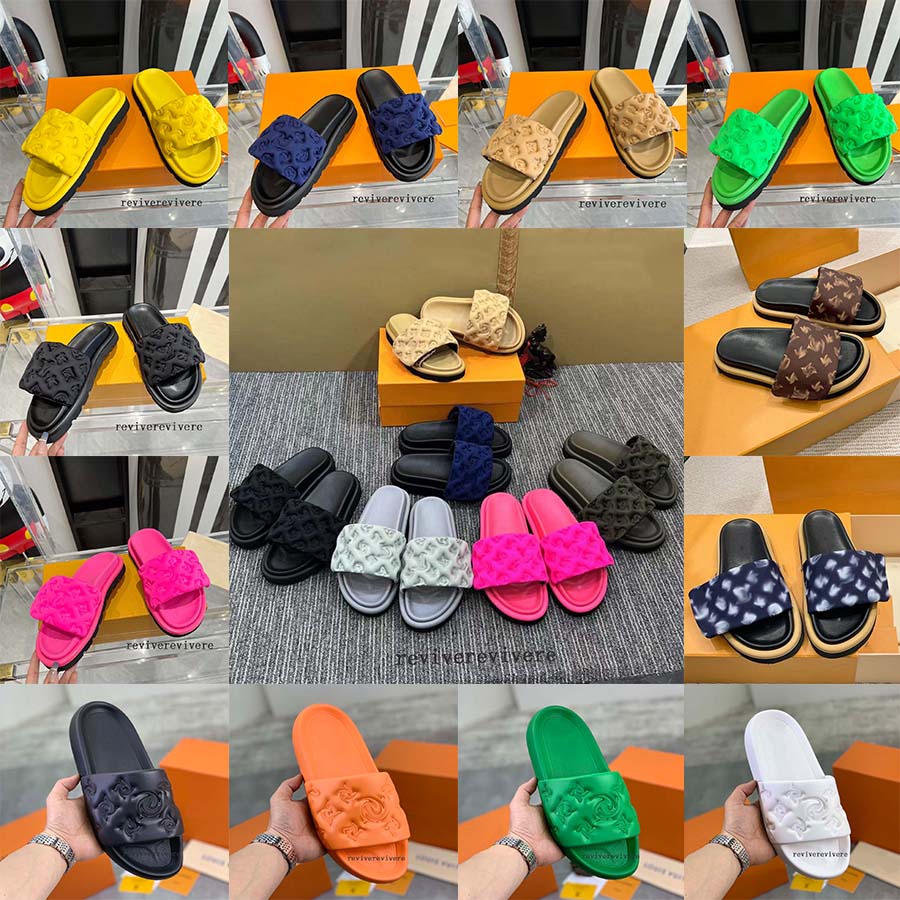 Designer Slippers Luxury Pool Pillow Mules Women Sandals Sunset Flat Comfort Mules Padded Front Strap Slippers Fashionable Easy-to-wear Style Women Slides Shoes, Color 9
Designer Slippers Luxury Pool Pillow Mules Women Sandals Sunset Flat Comfort Mules Padded Front Strap Slippers Fashionable Easy-to-wear Style Women Slides Shoes, Color 9