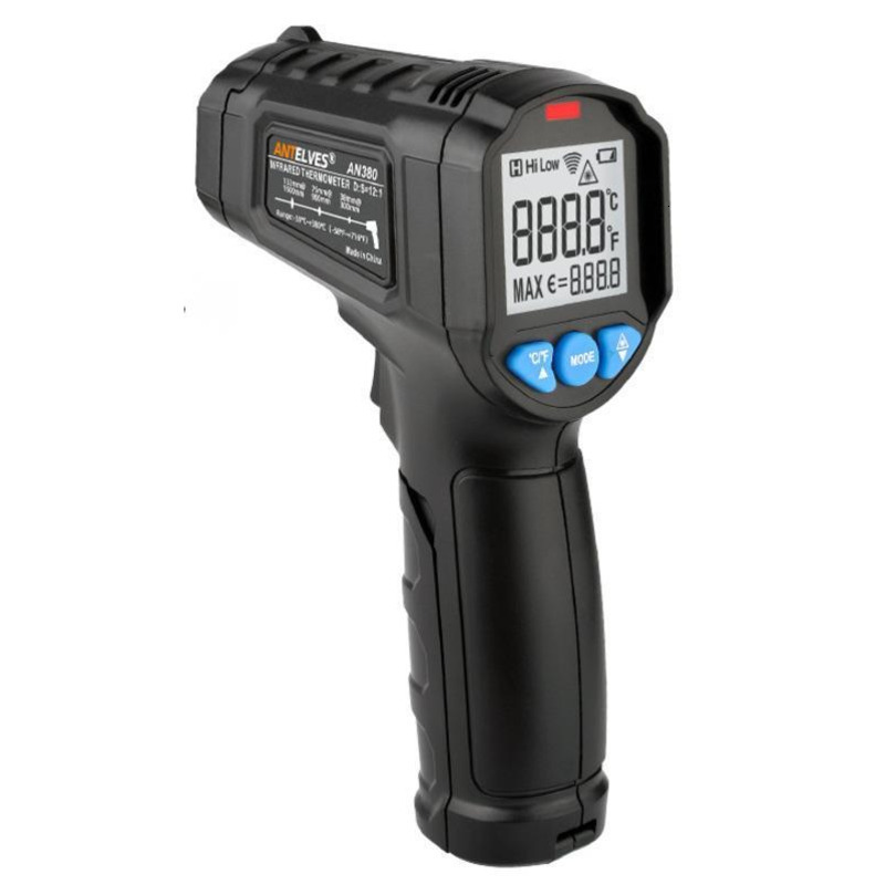 PT380 Non Contact Thermometer Digital Infrared -50~380 IR Laser Temperature Meter Pyrometer Professional Data Hold Industry Use 210719
PT380 Non Contact Thermometer Digital Infrared -50~380 IR Laser Temperature Meter Pyrometer Professional Data Hold Industry Use 210719