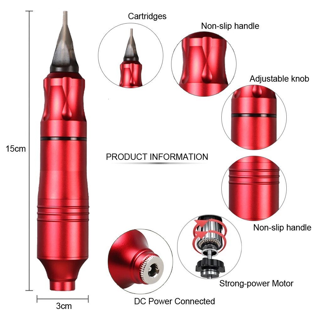 Tattoo Guns Kits MiniTattoo Power Pen Motor Tattoo Machine Set Tattoo Pen Set Professional Motor Tattoo Machine Tattoo Set Tattoo Machin 230711