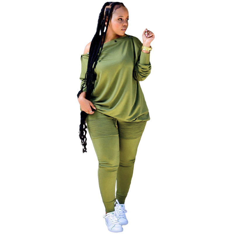 Designer Tracksuits Plus Size 3X 4XL Outfits Women Sportswear Long Sleeve Hoodies Folds Pants Two 2 Piece Sets Fall Winter Sweatsuits Wholesale Clothi