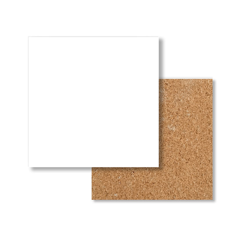 Sublimation Blanks Coaster with Cork Backing Pads Square Round Shaped Absorbent Blank Ceramic Stone Coasters