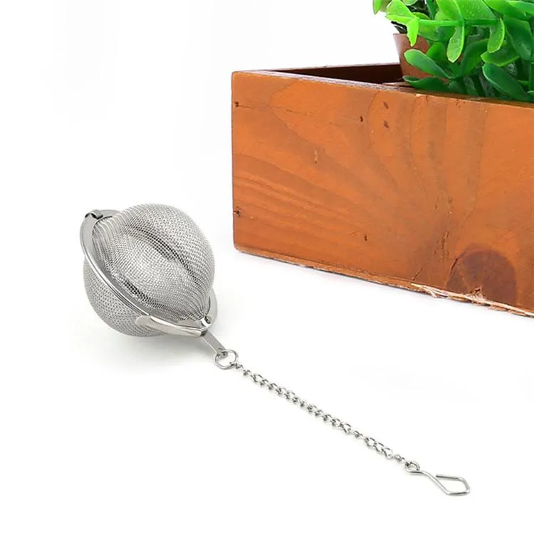 Teaware Stainless Steel Mesh Tea Ball Infuser Strainer Sphere Locking Spice Tea Filter Filtration Herbal Ball Cup Drink Tools