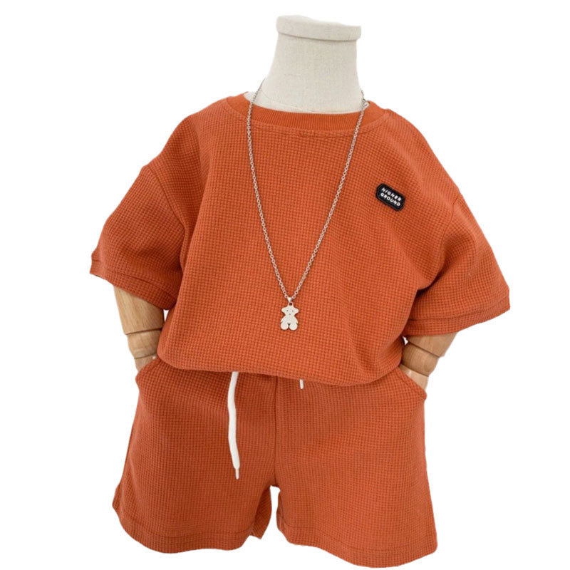 Clothing Sets Summer Baby Boys Clothes Sets Casual Sport Tops Shorts for Boy Set Unisex Toddlers 2 Pieces Kids Baby Outifs Clothing 1-7years 230711