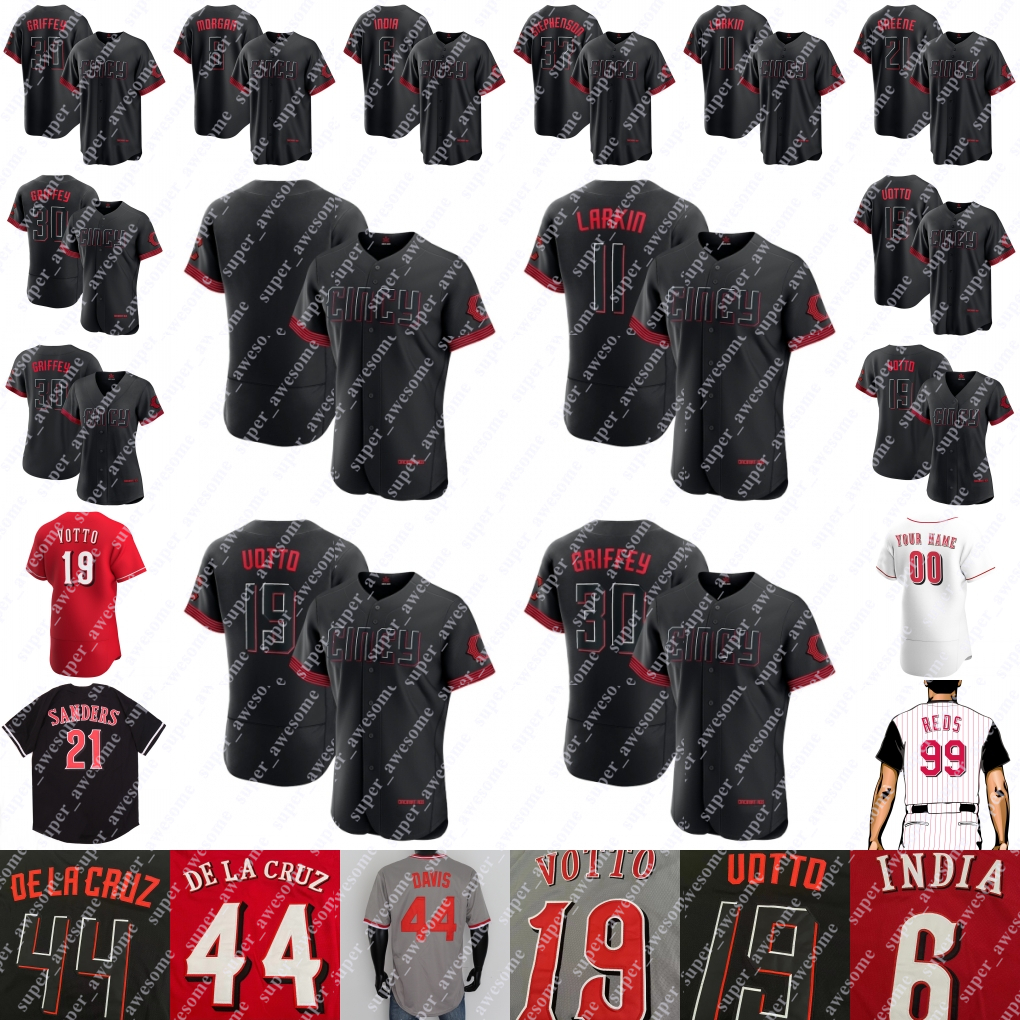 Jonathan India City Connect Baseball Jersey Joey Votto Tyler Stephenson Hunter Greene Elly De La Cruz Spencer Steer Matt McLain Jose Barrero Alexis Diaz Jake Fraley, Red flex base with sleeve patch
Jonathan India City Connect Baseball Jersey Joey Votto Tyler Stephenson Hunter Greene Elly De La Cruz Spencer Steer Matt McLain Jose Barrero Alexis Diaz Jake Fraley, Red flex base with sleeve patch