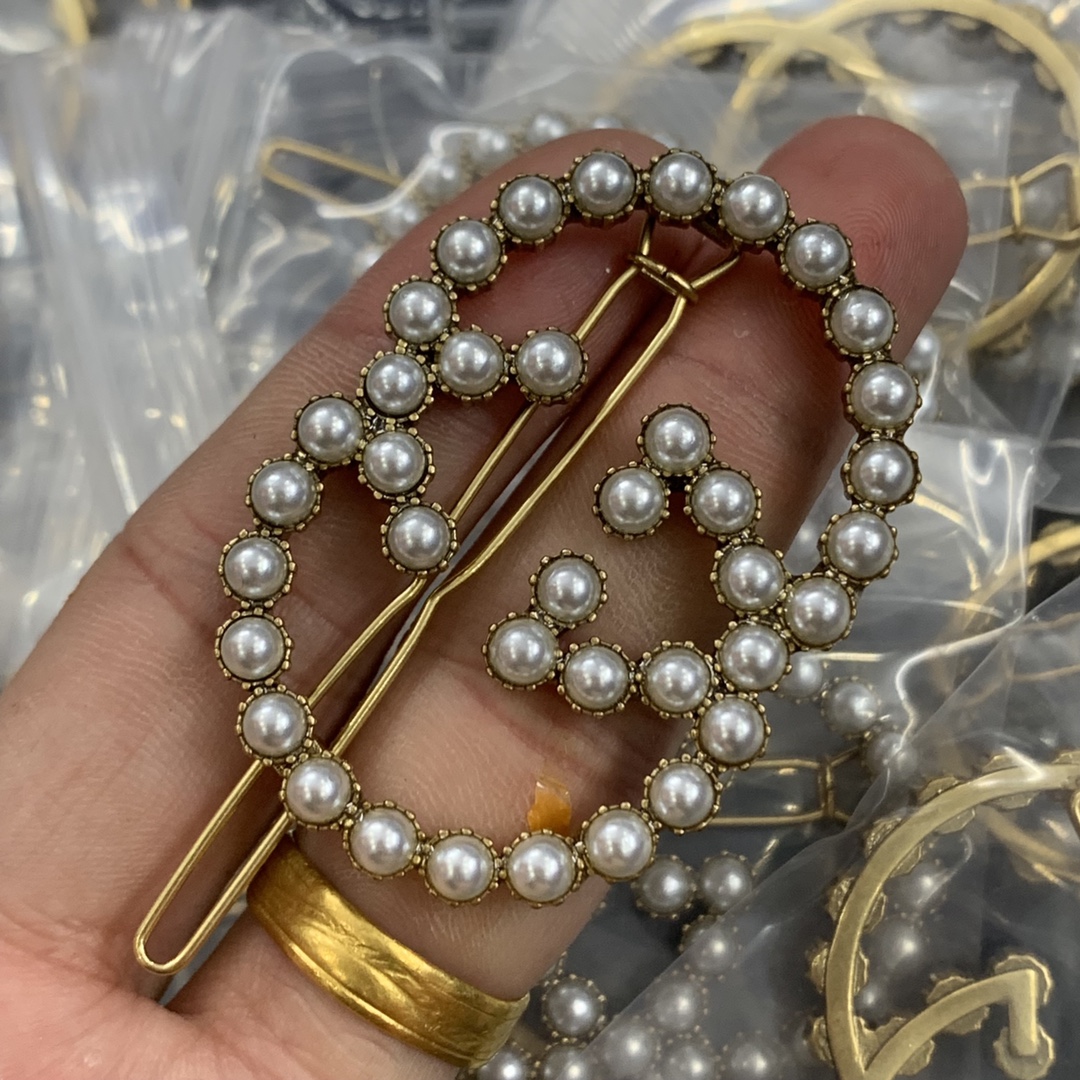 New Letter design circular diamond inlay Clip Vintage Palace Hair Clip Barrettes Ladies Rhinestone Hairgrip Designer Jewelry Hairpins Headdress Accessories