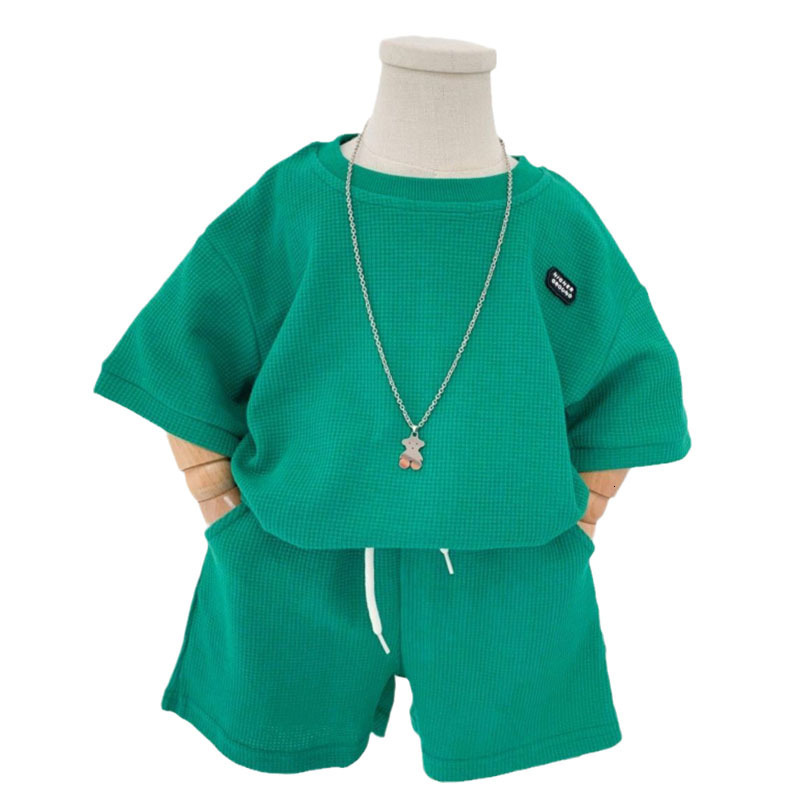 Clothing Sets Summer Baby Boys Clothes Sets Casual Sport Tops Shorts for Boy Set Unisex Toddlers 2 Pieces Kids Baby Outifs Clothing 1-7years 230711