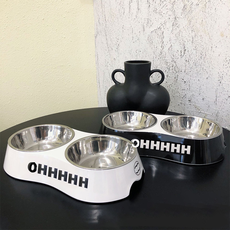 Cute Cat Dog Bowl Food Water Fashion High Quality Cat Litter Box Food Bowl Schnauzer Teddy Fadou Koki