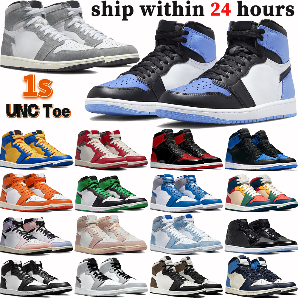 Jumpan 1 1s mens basketball shoes UNC Toe Patent Washed Black Pink Bred Starfish Lucky Green True university blue SE Space Jam men sneakers womens trainers, 36 shattered backboard 3.0
Jumpan 1 1s mens basketball shoes UNC Toe Patent Washed Black Pink Bred Starfish Lucky Green True university blue SE Space Jam men sneakers womens trainers, 36 shattered backboard 3.0