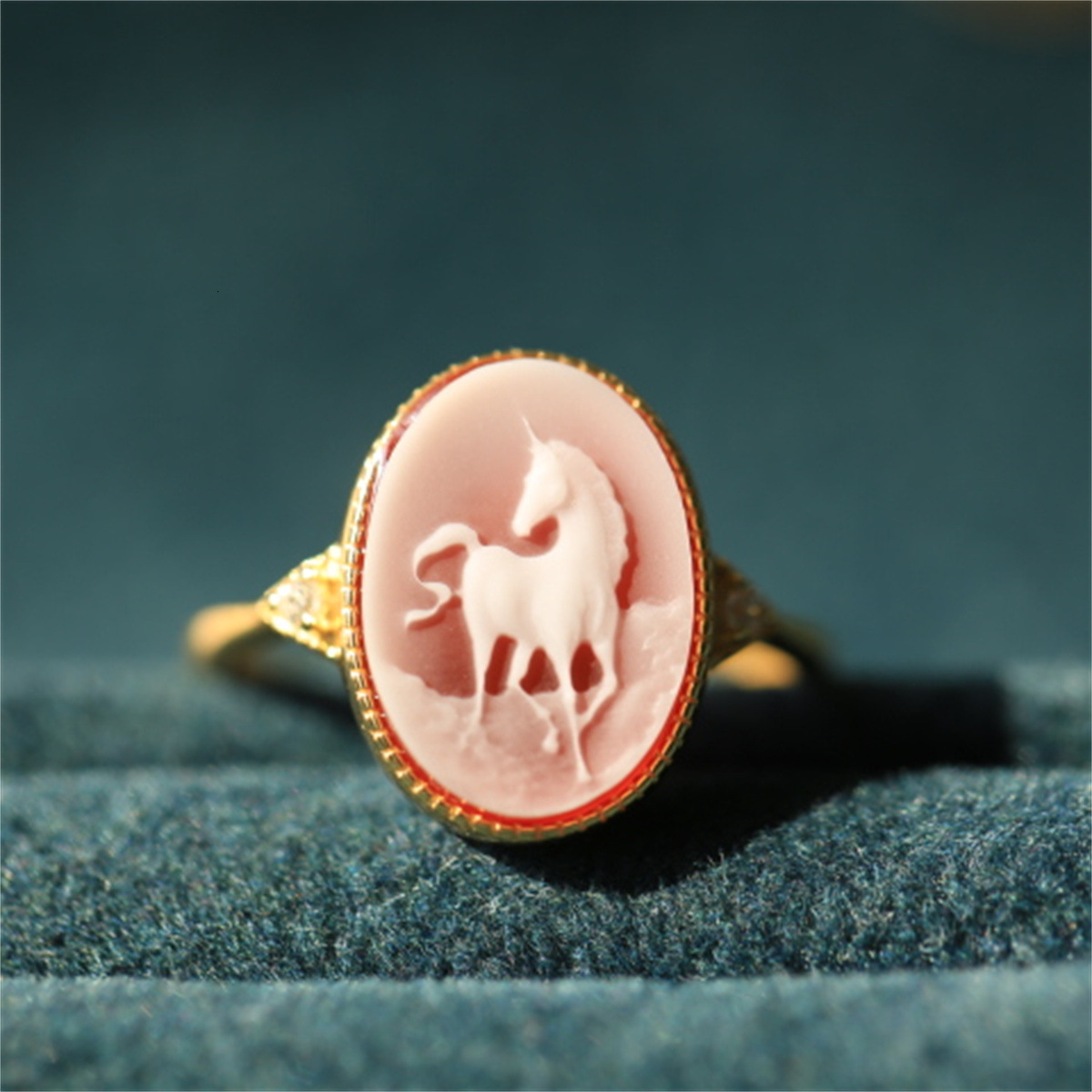 Wedding Rings S925 Silver 18k Gold-plated Colorful Agate Beauty Ring For Women Girls Vintage Beauty Girl Ring Fashion Jewelry Gift 230713