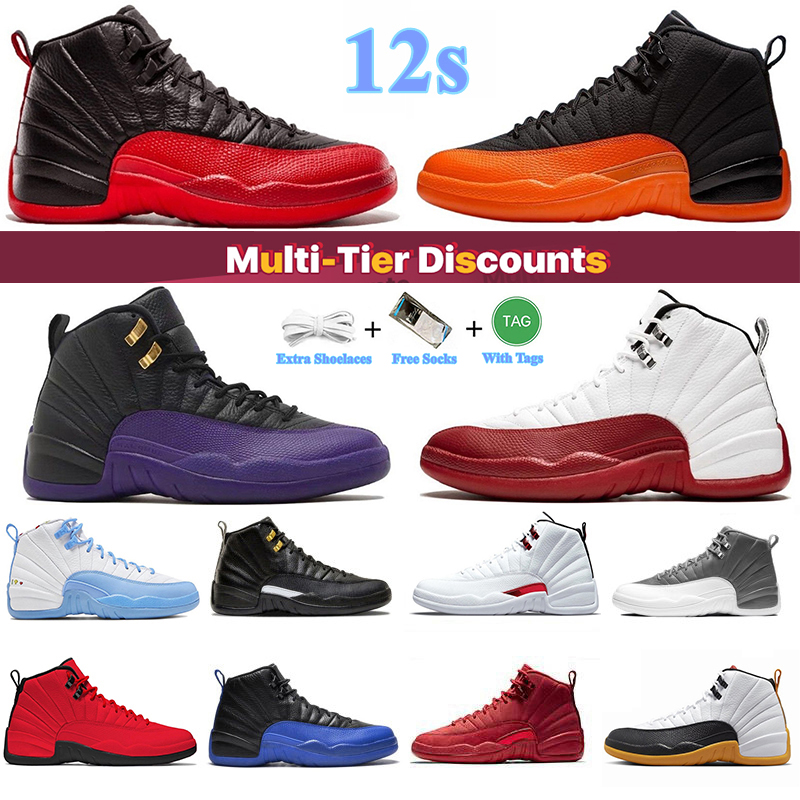 Flat Jogging Walking Platform Shoe Designer 12 12s Mens Basketball Shoes Cherry Brilliant Orange Field Purple Flu Game University Blue Men Women Sports Sneakers, Color#14
Flat Jogging Walking Platform Shoe Designer 12 12s Mens Basketball Shoes Cherry Brilliant Orange Field Purple Flu Game University Blue Men Women Sports Sneakers, Color#14