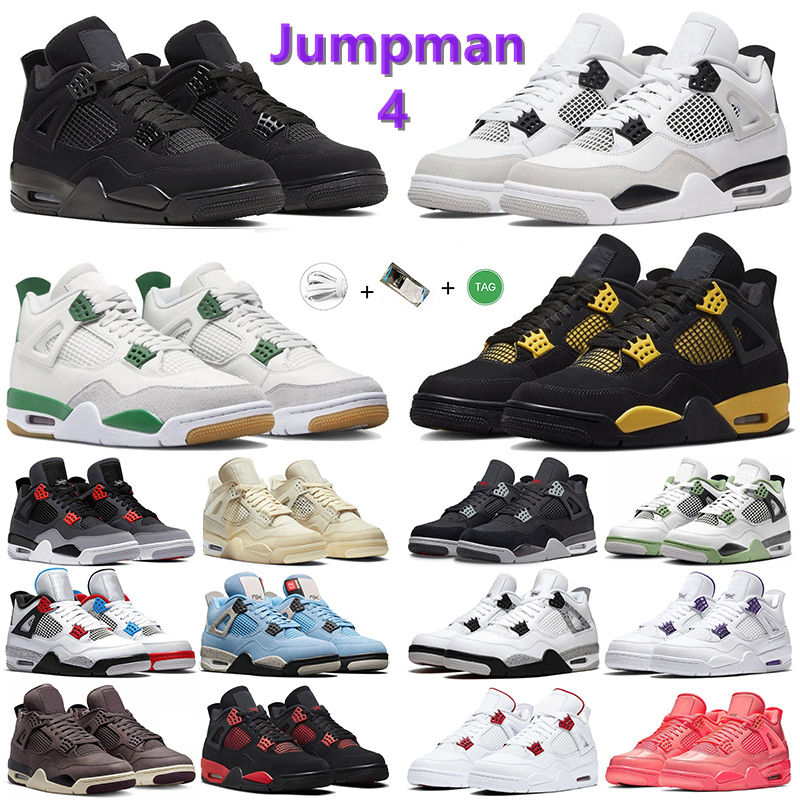 Jumpman 4 retro 4s Basketball Shoes Black Cat Pine Green Thunder Seafoam Military White UNC Blue Sail Bred Infrared Grey Mens Womens Trainers Sports Sneakers 36-45, Color#31
Jumpman 4 retro 4s Basketball Shoes Black Cat Pine Green Thunder Seafoam Military White UNC Blue Sail Bred Infrared Grey Mens Womens Trainers Sports Sneakers 36-45, Color#31