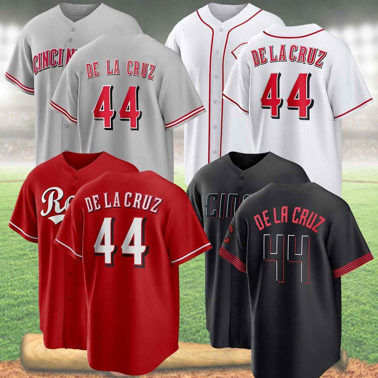 44 Elly De La Cruz Reds Baseball Jerseys Cincinnati %100 Stitched Men Women Youth All Styles, Ivory
44 Elly De La Cruz Reds Baseball Jerseys Cincinnati %100 Stitched Men Women Youth All Styles, Ivory