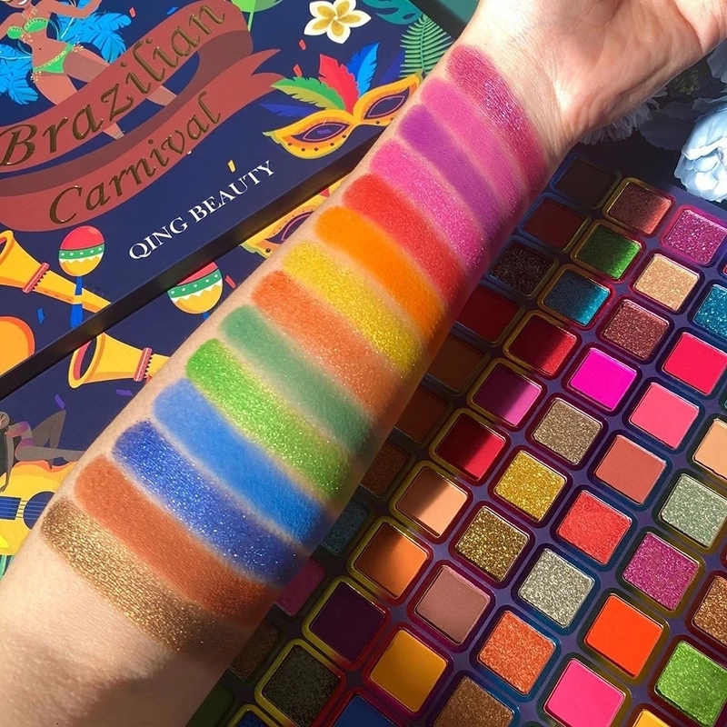 Eye Shadow 99 Colors Brazil Palette Pigmented Pressed Powder Shimmer Matte Glitter Stage Party Eyeshadow 230712
