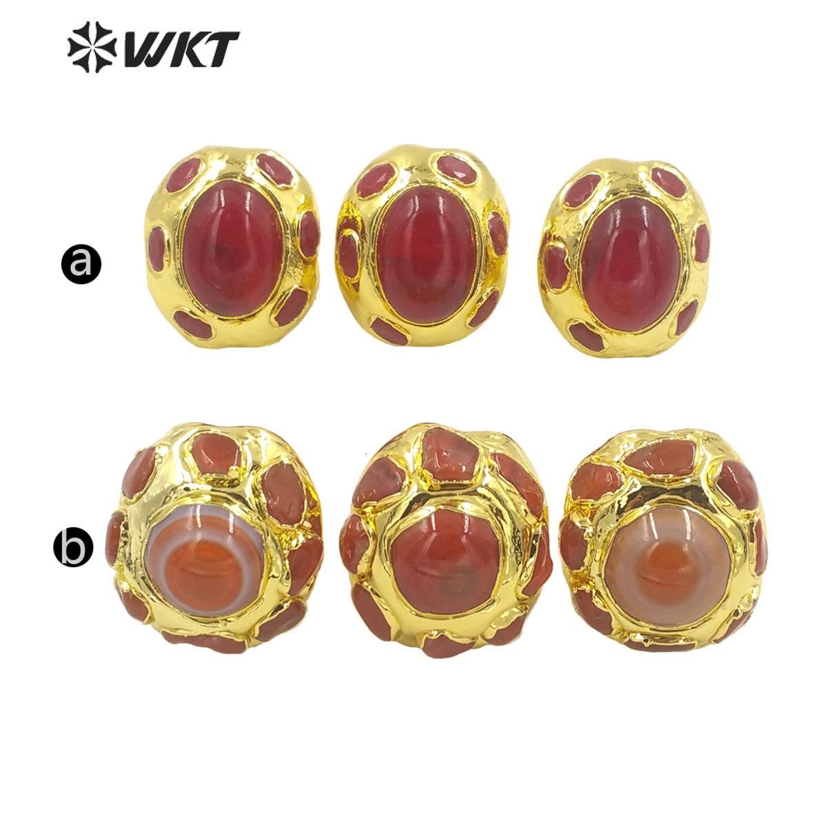 Wedding Rings WT-R412 WKT style rings Natural purple fluorite tourmaline Rings Adjustable for women party Rings trend jewelry 230713