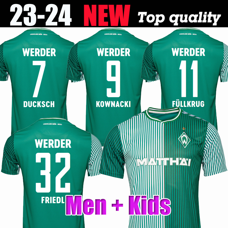23 24 Werder Bremen soccer jerseys WEISER KOWNACKI FULLKRUG 2023 2024 PIEPER BURKE BUCHANAN VELJKOVIC DUCKSCH FRIEDL football shirts uniforms MEN Sets KIDS KIT
23 24 Werder Bremen soccer jerseys WEISER KOWNACKI FULLKRUG 2023 2024 PIEPER BURKE BUCHANAN VELJKOVIC DUCKSCH FRIEDL football shirts uniforms MEN Sets KIDS KIT