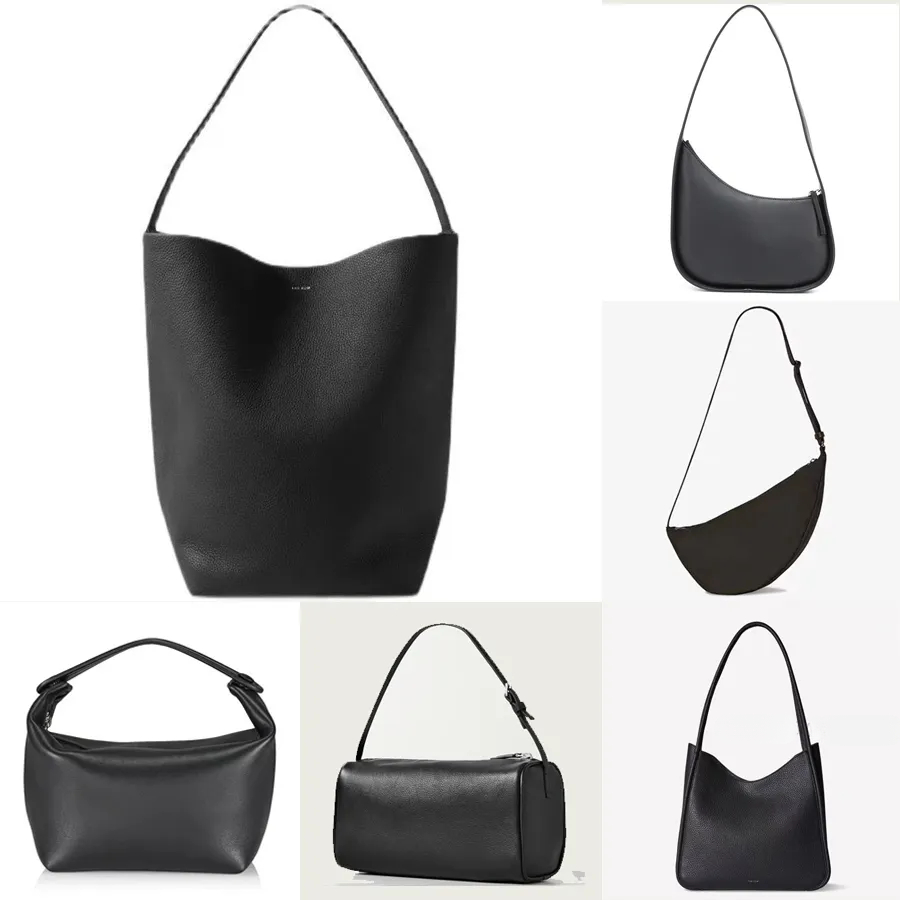 Bag Park Tote Designer Bags Women's ROSE Kendall Hailey Genuine Leather Shoulder Bucket Slouchy Banana Half Moon Penholder