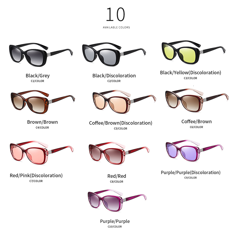 Sunglasses Trend Women Polarized Sunglasses Simple Fashion Lady's UV400 Pochromic Cool Driving Sun Glasses Vintage original gafas 230713