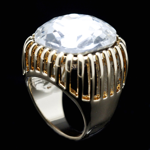 Wedding Rings CHRAN Hollow Desgin Gold Color Square Crystal Wedding Jewelry Rings for Women Fashion Ladies Christams Gift 230713