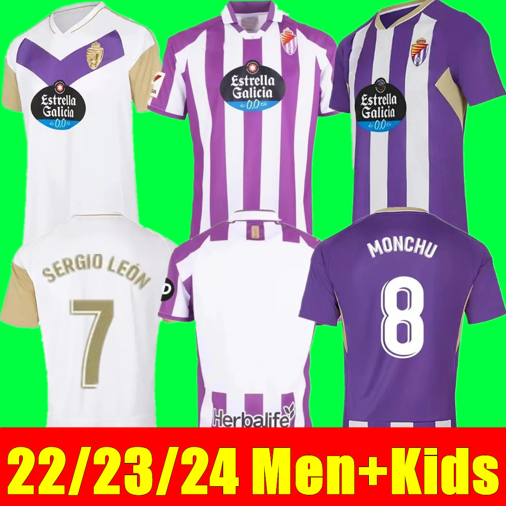 23 24 Real Valladolid SERGIO LEON Mens Soccer Jerseys G.PLATA OSCAR PLANO AGUADO WEISSMAN Home White Purple Away 3rd Football Shirt Short Sleeve Uniforms, 23 24 kids home
23 24 Real Valladolid SERGIO LEON Mens Soccer Jerseys G.PLATA OSCAR PLANO AGUADO WEISSMAN Home White Purple Away 3rd Football Shirt Short Sleeve Uniforms, 23 24 kids home