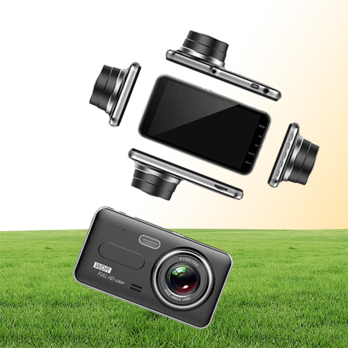D207 Car DVR Camera 4quot Dual Lens Night Vision Rear View Camera GSensor Dash Cam Video Recorder Registrar Parking Monitor